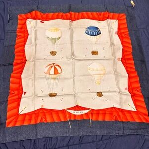 Bvlgari Hot Air Balloon Scarf %100 silk 34” square